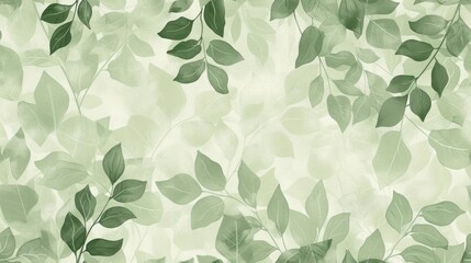  a close up of a leafy wallpaper with lots of green leaves on the top of the leaves and bottom of the leaves on the bottom of the wall.