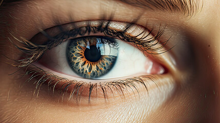 Naklejka premium Eyes Without a Face theme, exploring the artistry of eyes as standalone elements against minimalist or textured background Ai Generative
