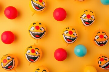 Fototapeta premium Background for April Fools' Day. April first. Copy space for design