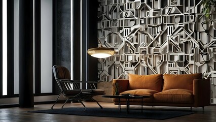 "Transform your walls into a stunning 3D landscape with our unique wallpaper designs. From abstract geometric patterns to realistic nature scenes, our AI platform can bring your imagination to life."
