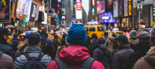 Metropolis Movement: Unidentified Masses Navigate Cityscape