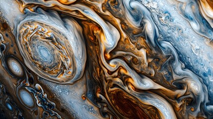 Beautiful surface with abstract texture of Jupiter.