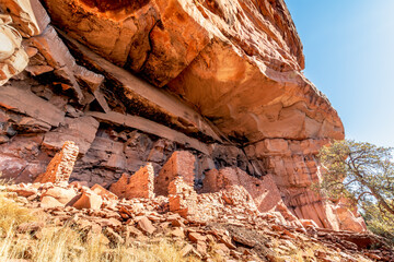 Honanki Native American Cliff Dwelling Ruins Sedona Arizona United States of America