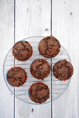 Double chocolate muffins