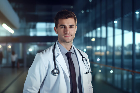portrait of a smiling doctor