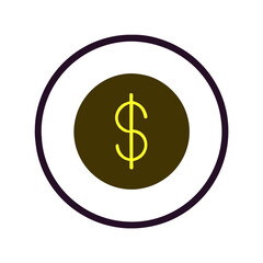 dollar sign icon	