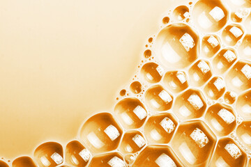 Water foam texture. Color foam structure. Bubble background. Washing suds pattern. Chemical...