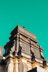 Mausoleo neoclásico del cementerio de la Recoleta,  Asunción-Paraguay - obrazy, fototapety, plakaty