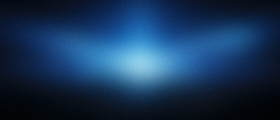 Grainy abstract ultra wide blue azure light explosion gradient premium background. Perfect for design, banner, wallpaper, template, art, creative projects, desktop. Exclusive quality, vintage style. 2