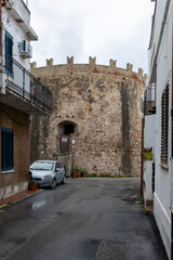 Saracen tower with a circular plan of probable medieval origin, located on the seafront of the seaside village of Ganzirri - 734278810