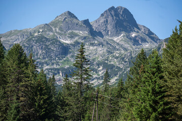 Landscape of Rila Mountain near Malyovitsa hut, Bulgaria