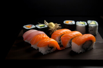 Sushi platter generative AI