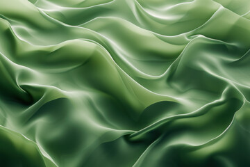 Obraz premium dynamic wave pattern in shades of green