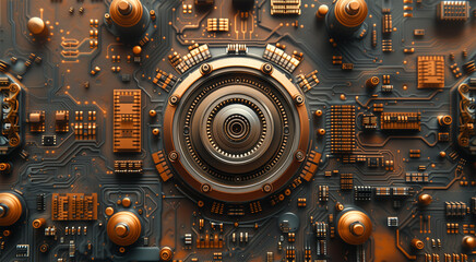 Fototapeta premium Quantum computing chip