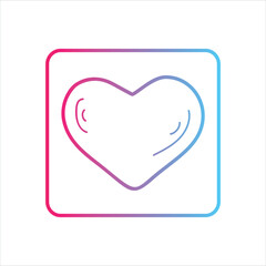 Valentines Day icon with white background vector