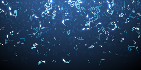 Musical note icons vector design. Audio recording - obrazy, fototapety, plakaty
