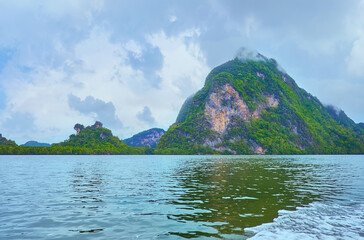 The tropic forests on Islands of Ao Phang Nga National Park, Thailand