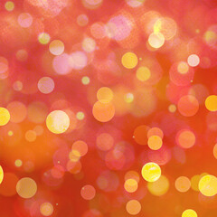 Red bokeh square background for banner, poster, event, celebrations and various design works