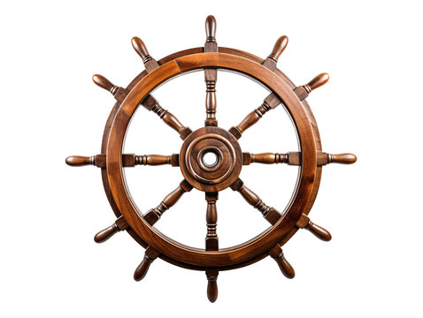 a wooden steering wheel with spokes