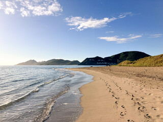 beach in the morning