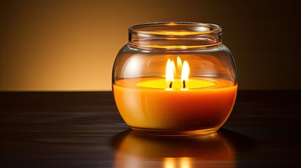 scented glass jar candle