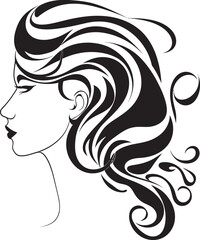 Sleek Noir Portrait Modern Vector Design of Black Man Face Silent Symphony Refined Abstract Man Face Vector Element