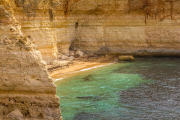 View of a beach in Algarve, Portugal