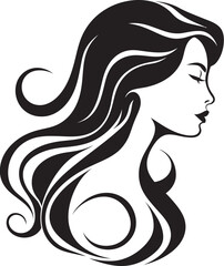 Ethereal Expression Elegant Abstract Woman Face Vector Art Sleek Shadow Portrait Intriguing Black Woman Face Design