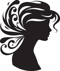 Enigma Essence Sleek Abstract Woman Face Vector Graphic Mystic Muse Elegant Vector Graphics of Black Woman Face