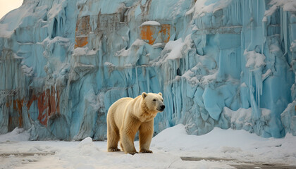 Majestic seal explores arctic ice, embracing nature tranquil beauty generated by AI