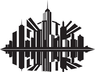 Fototapeta premium Mystic Metropolitan Magic Intriguing Vector Design Ebony Evolution Refined Cityscape Element