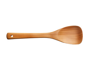 a wooden spoon with a hole in the middle