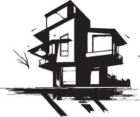 Ebony Envision Refined Vector Icons Urban Utopia Chic Black Architecture