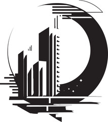 Shadow Sketches Chic Architecture Illustration Gothic Gestalt Sophisticated Black Vector Architecture