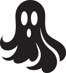 Itty Bitty Boo Bliss Delightful Ghost Illustrations Pocket Sized Phantasm Playful Black Ghost Elements