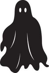 Petite Poltergeist Party Charming Ghost Graphics Diminutive Apparitions Tiny Black Ghost Symbols