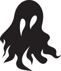 Lilliputian Spectral Delights Tiny Vector Ghost Designs Tiny Ghostly Charms Cute Black Ghost Symbols