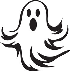 Diminutive Ghostly Friends Precious Ghost Elements Lilliputian Ghost Gang Playful Black Ghost Symbols