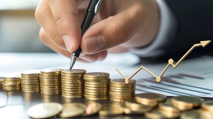 Generative AI : Real estate investment marketing analysis Concept business prosperity