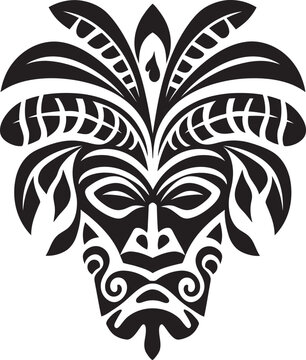 Polynesian Pride Vector Tribal Woman Symbol Design Tropical Serenity Hawaiian Woman Graphic Element