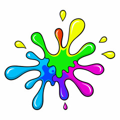 illustration of a splash of paint