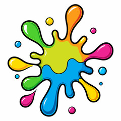 illustration of a splash of paint