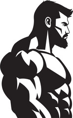 MuscleMajesty Design Black Fitness Logo IronInspire Icon Vector Fitness Symbol Design