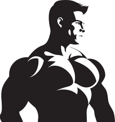 GymGuard Icon Black Fitness Emblem FlexFactor Logo Vector Gym Fitness Symbol