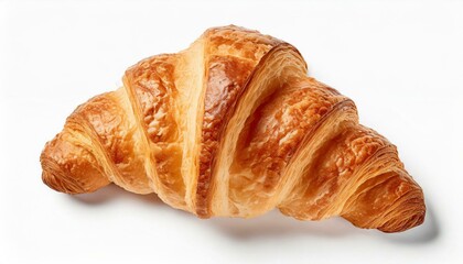 Croissant isolated, white background 