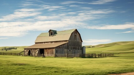 Obraz premium farming cow barn