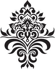 Classic Violets Vector Vintage Floral Design with Black Elements Victorian Roses Black Vintage Floral Icon