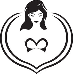 Empowered Essence Black Woman Fitness Logo Icon Dynamic Drive Vector Woman Fitness Logo in Black