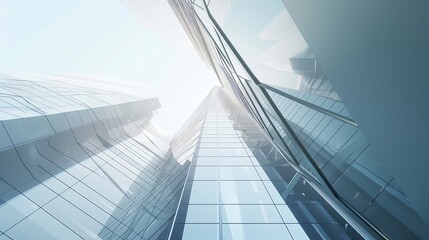 Fototapeta na wymiar Generative AI : Contemporary Building Exterior Skyscraper Design Concept