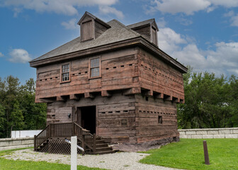 Fort Kent, Maine: Fort Kent Blockhouse. American fortification built during border tensions with...